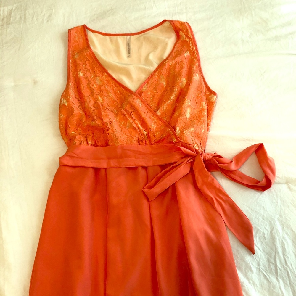 Coral Lace Dress